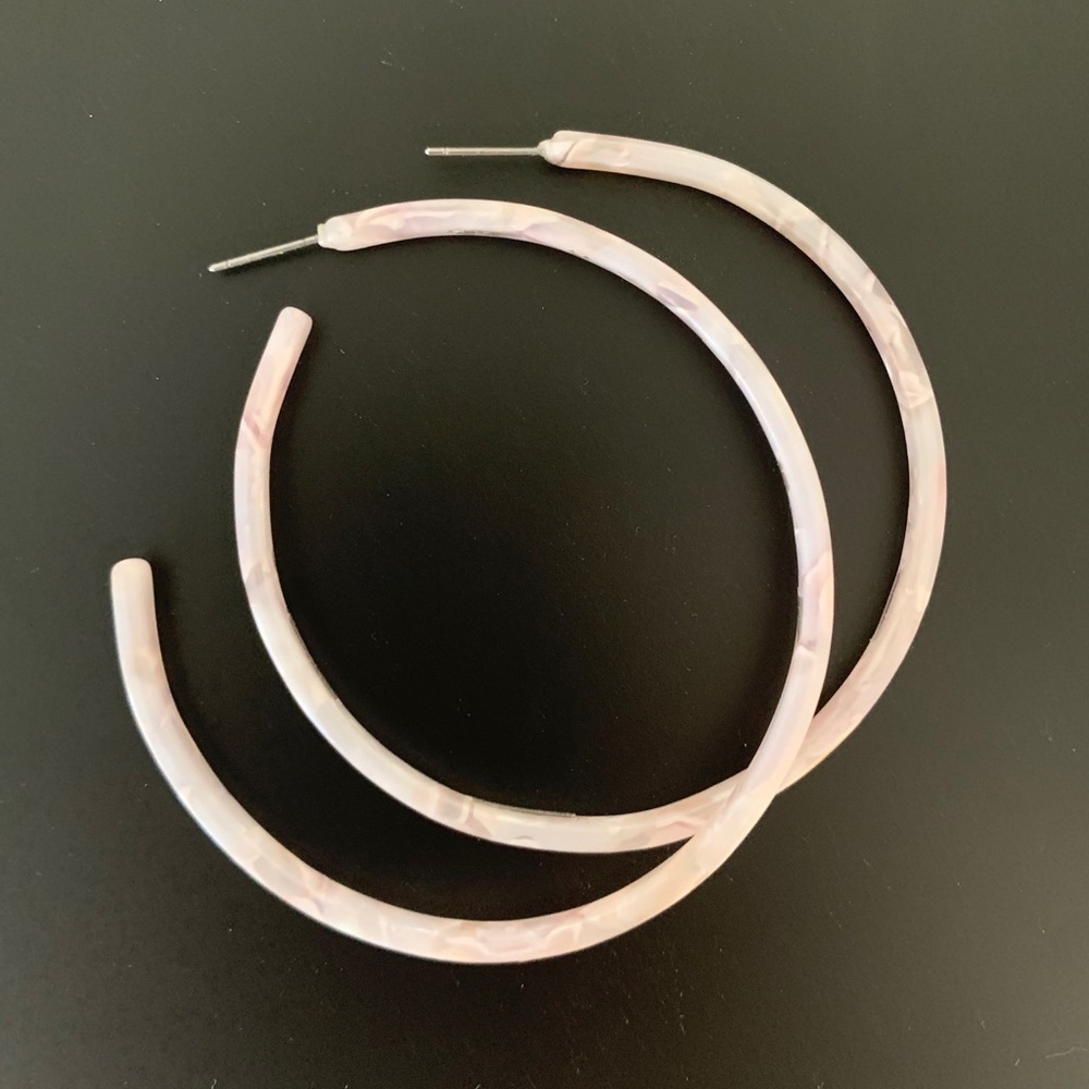 Light Purple Acrylic Hoop